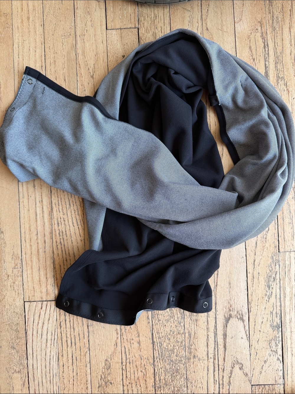 lululemon athletica Black and Gray Women's Wrap Scarf